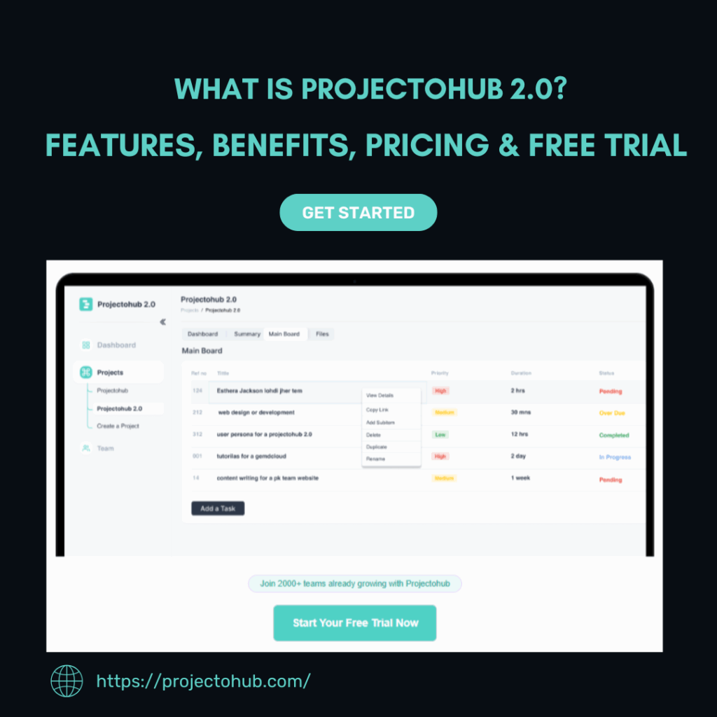 What is ProjectoHub 2.0?